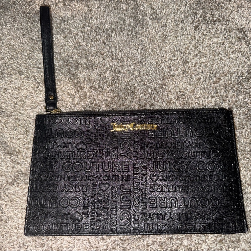Juicy Couture Black Wristlet Clutch